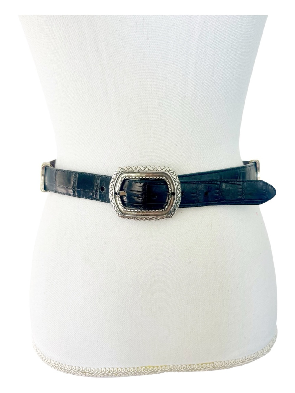 Brighton 40210 Marcus Two Tone Reversible Brown Black Leather Belt Medium 30